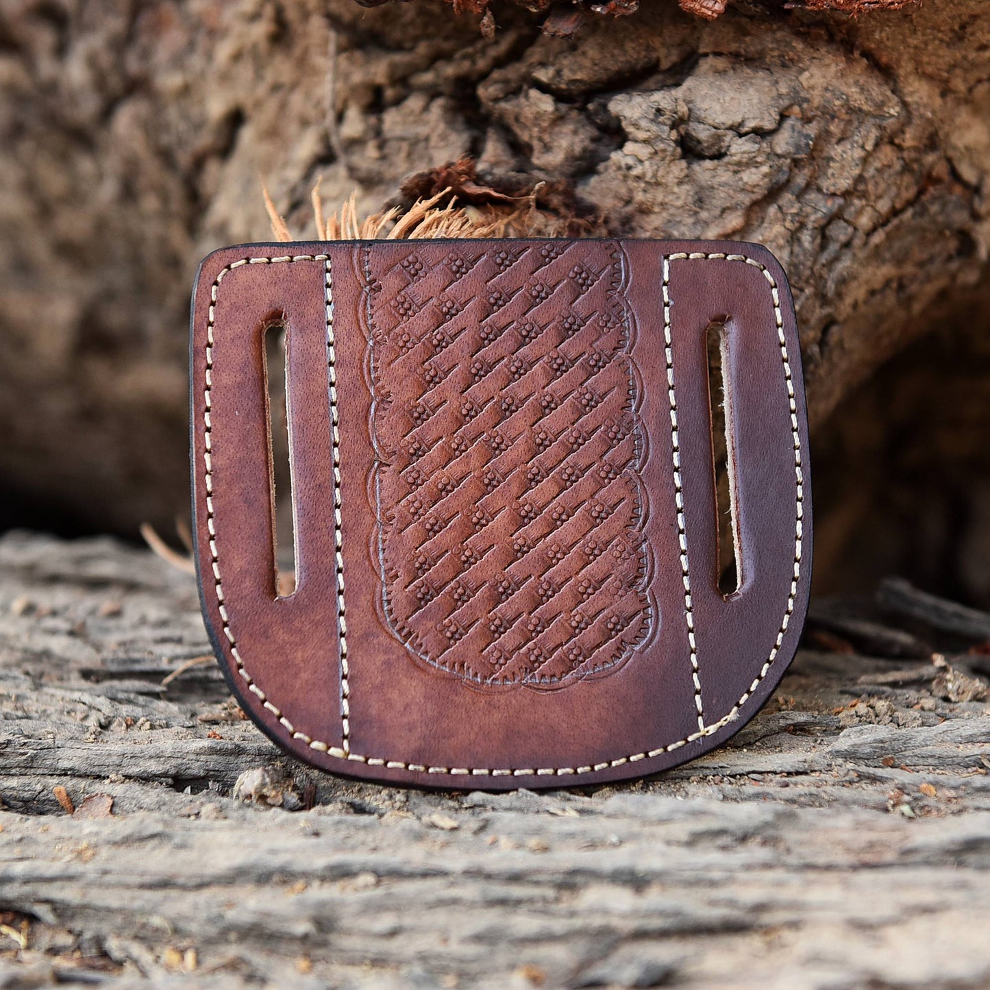 Heavy Duty EDC Handmade Top Grain Leather Folding Knife Sheath