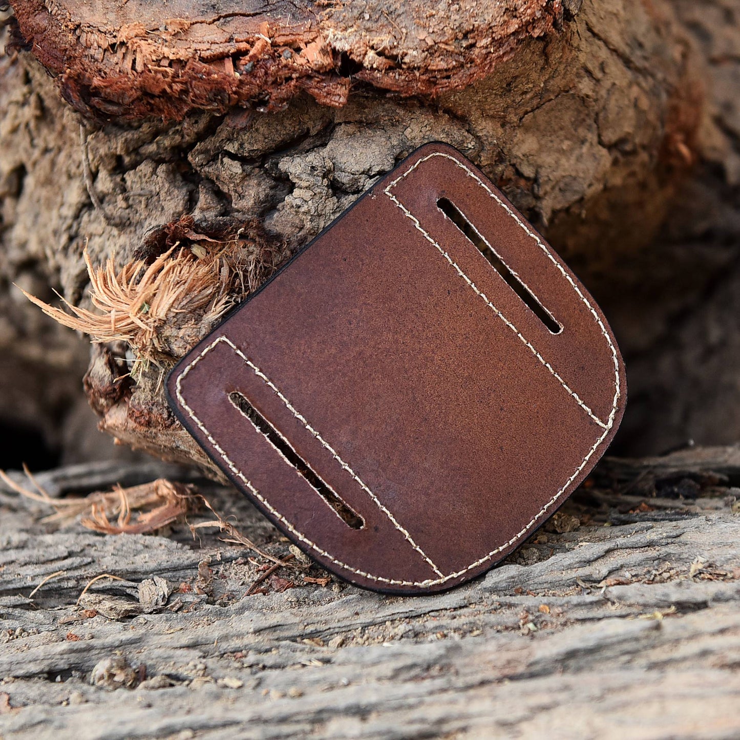 Heavy Duty EDC Handmade Top Grain Leather Folding Knife Sheath