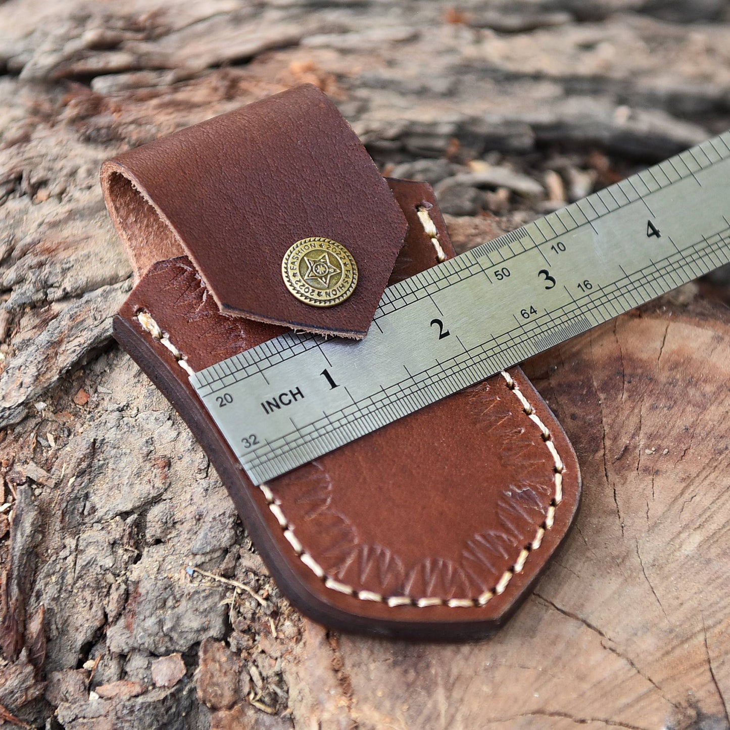 Custom Handmade Genuine Leather Outdoor Folding Knife Sheath