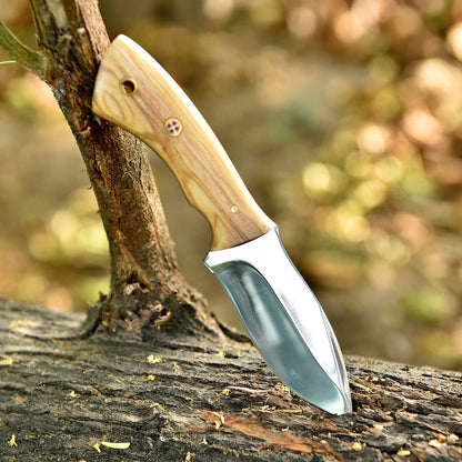Elite Handmade Carbon Steel Blade Full Tang Skinner Knife Wood Handle