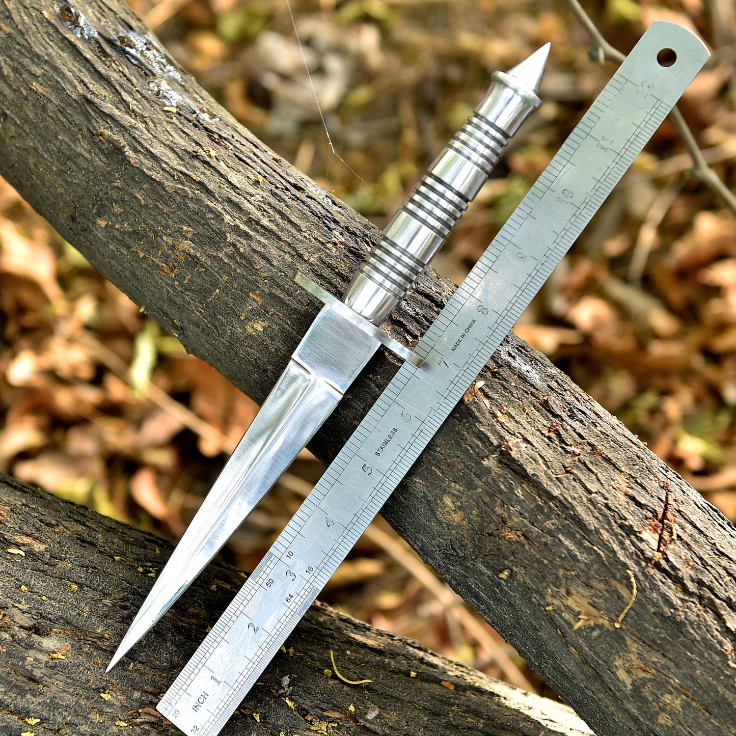 Custom Forged D2 Carbon Steel Dagger Knife High Polish Blade Steel Handle