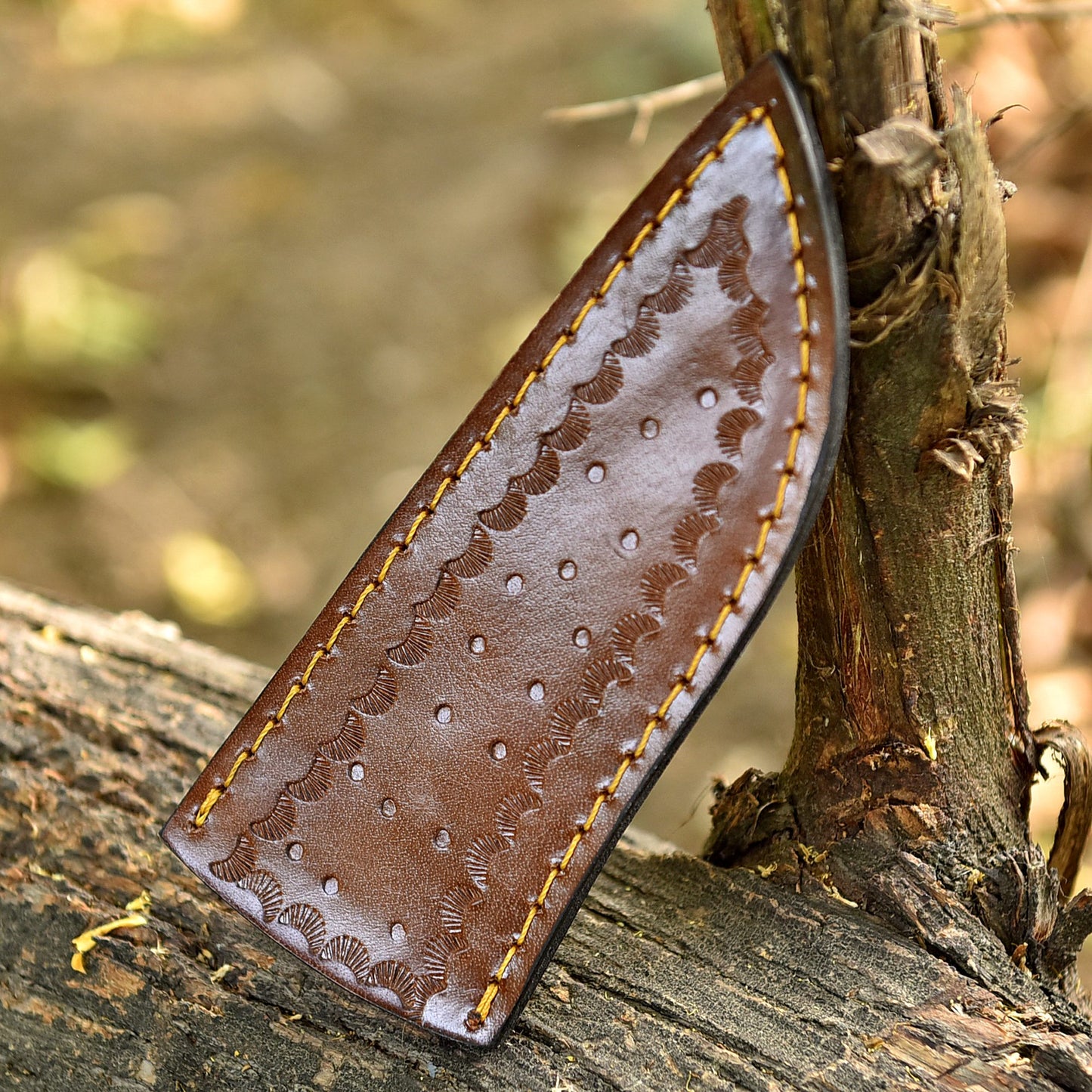 Classic Durable Handcrafted Top Grain Leather Sheath Fixed Blade Knife