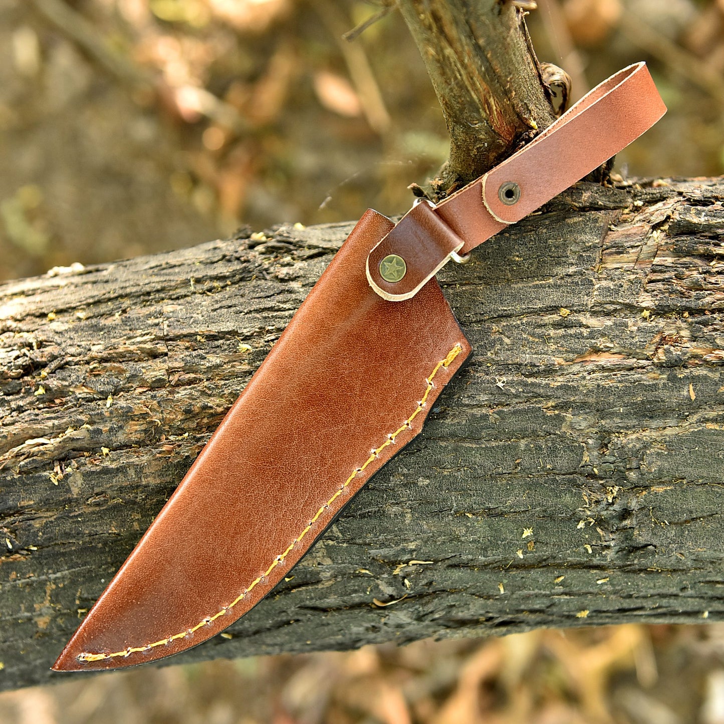 Professional Grade Hand Stitched Fix Blade Knife Genuine Leather Sheath