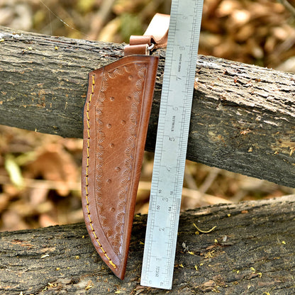 Professional Grade Hand Stitched Fix Blade Knife Genuine Leather Sheath