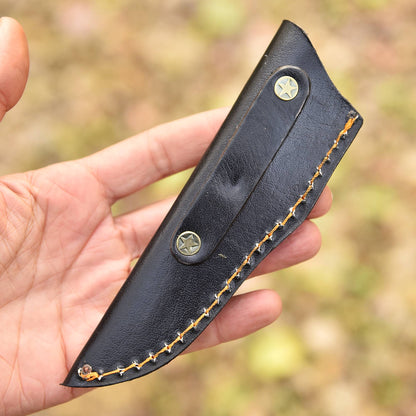 Elite Handmade Fixed Blade Skinner Knife Rust Protection Leather Sheath