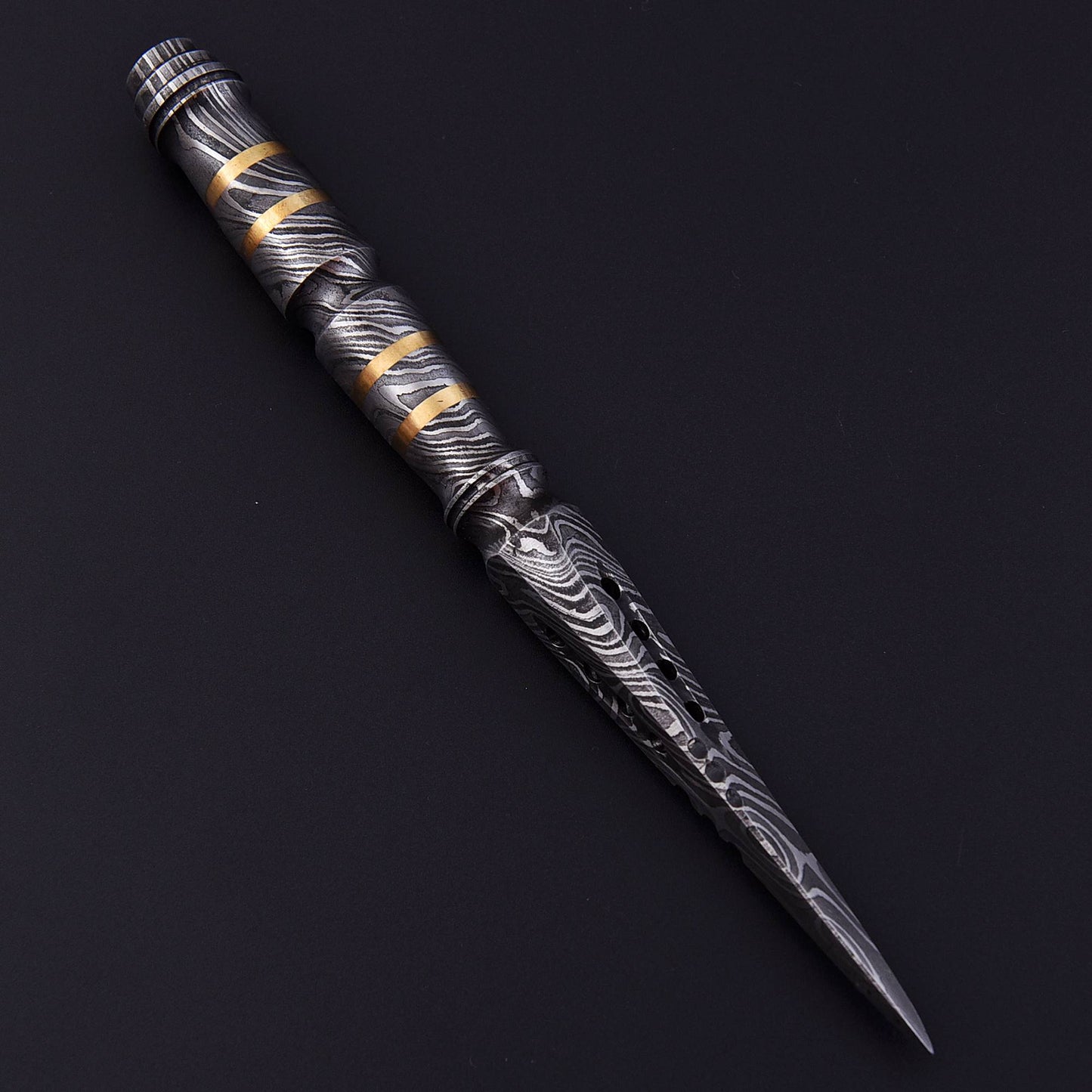 Custom Handmade Damascus Steel Full Tang Dagger Knife With Sheath