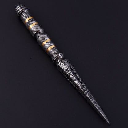 Custom Handmade Damascus Steel Full Tang Dagger Knife With Sheath