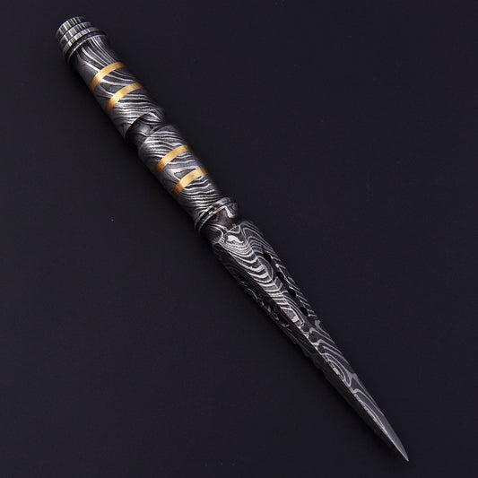 Custom Handmade Damascus Steel Full Tang Dagger Knife With Sheath