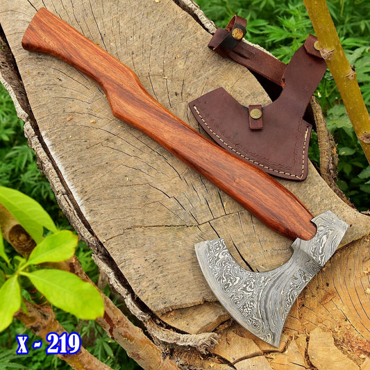 Custom Hand Made Forged Damascus Steel Axe Superb Design Axe Hatchet Tomahawk x-219