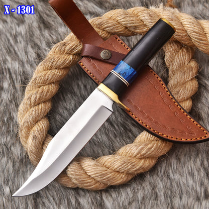 Handmade Carbon Steel Fixed Blade Hunting Tactical Knife Resin Handle