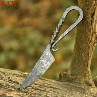 Hand Forged Kitchen Knife Artisan Blacksmith Loop Handle Steak Knife