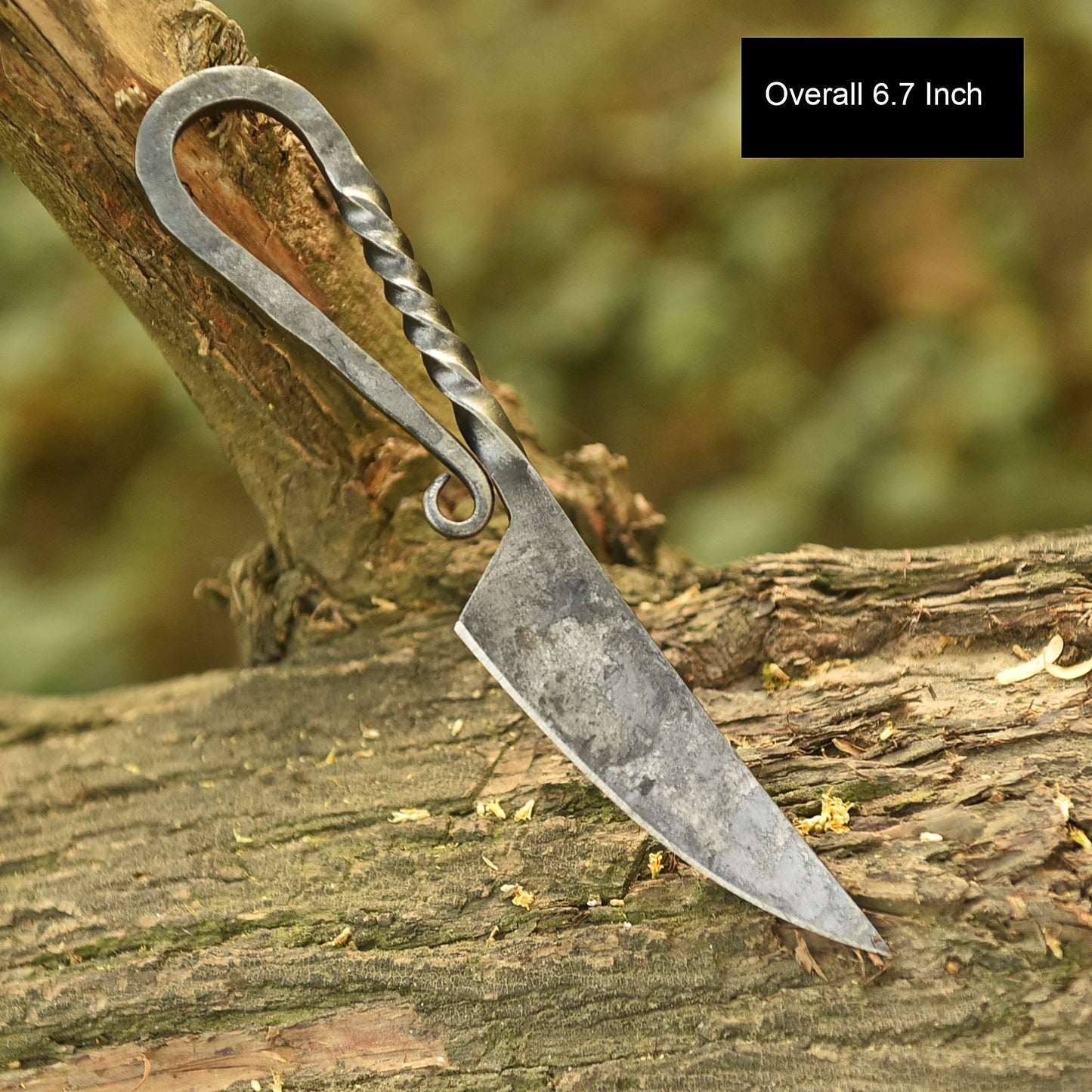 Hand Forged Kitchen Knife Artisan Blacksmith Loop Handle Steak Knife