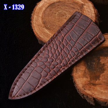 Hand Stitched High Quality Fixed Blade Top Grain Leather Sheath