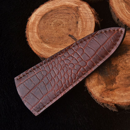 Hand Stitched High Quality Fixed Blade Top Grain Leather Sheath