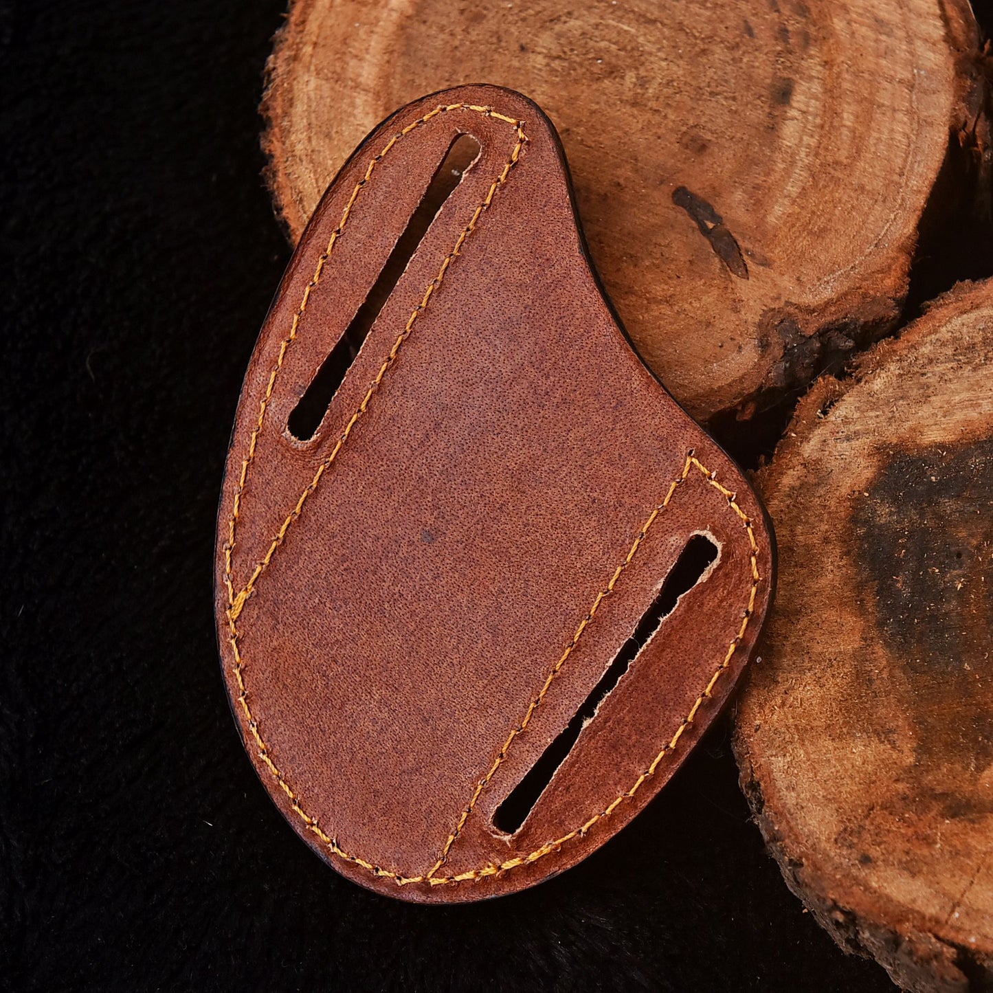 Elegant Handmade Artisan Crafted Sheep Leather Folding Knife Sheath