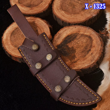 Classic Vintage Style Handcrafted Fixed Blade Leather Knife Sheath EDC