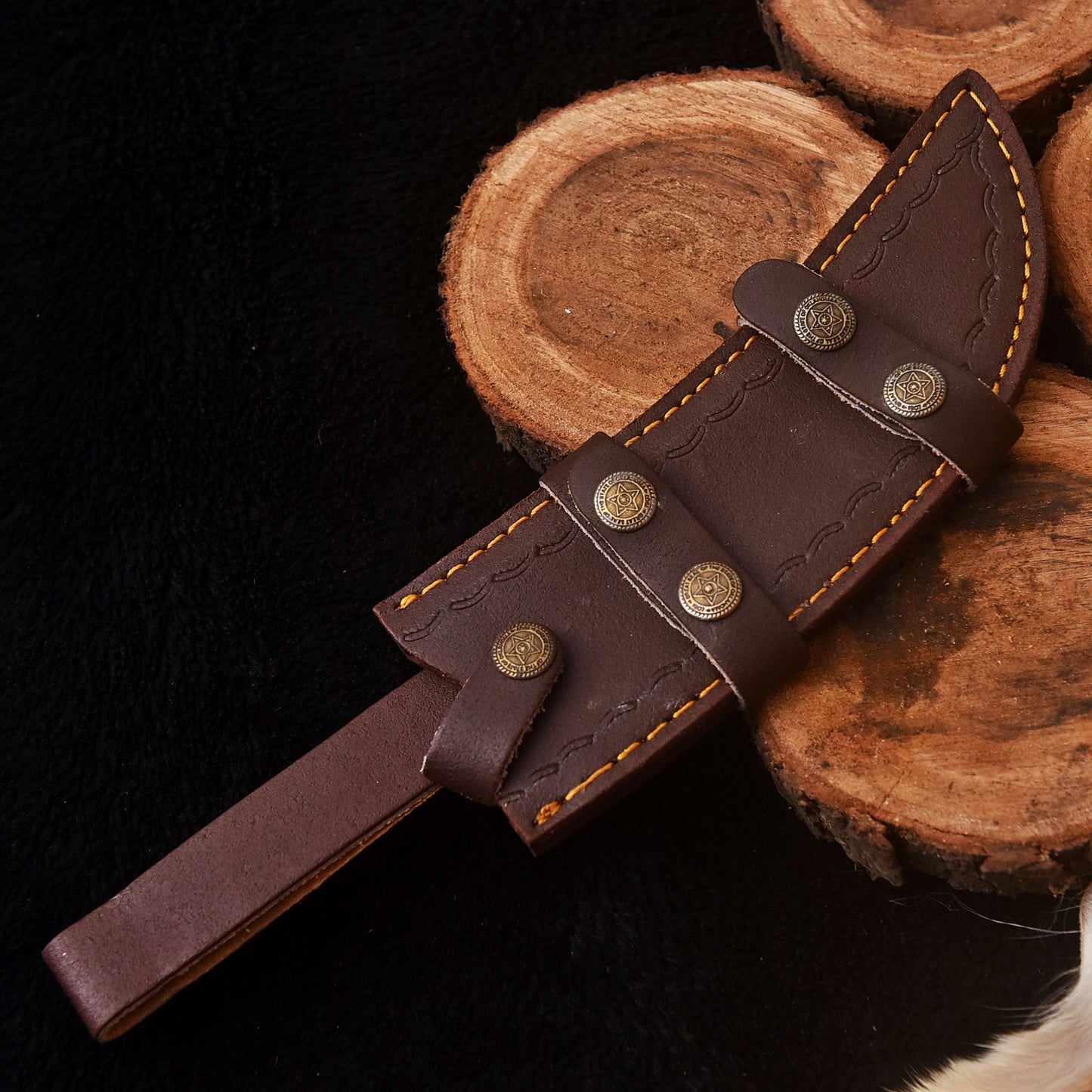 Classic Vintage Style Handcrafted Fixed Blade Leather Knife Sheath EDC