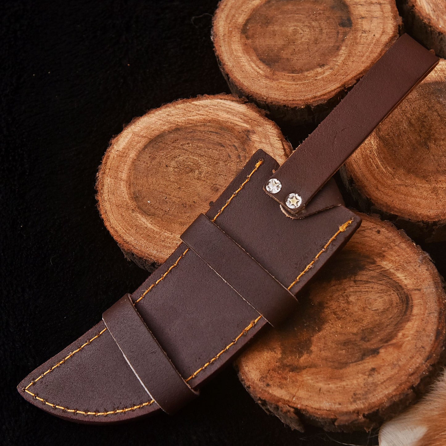Classic Vintage Style Handcrafted Fixed Blade Leather Knife Sheath EDC