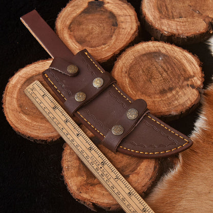 Classic Vintage Style Handcrafted Fixed Blade Leather Knife Sheath EDC