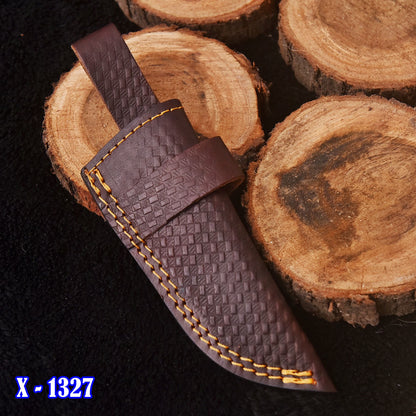 Outdoor Use Handmade Durable Top Grain Leather Fixed Blade Knife Sheath