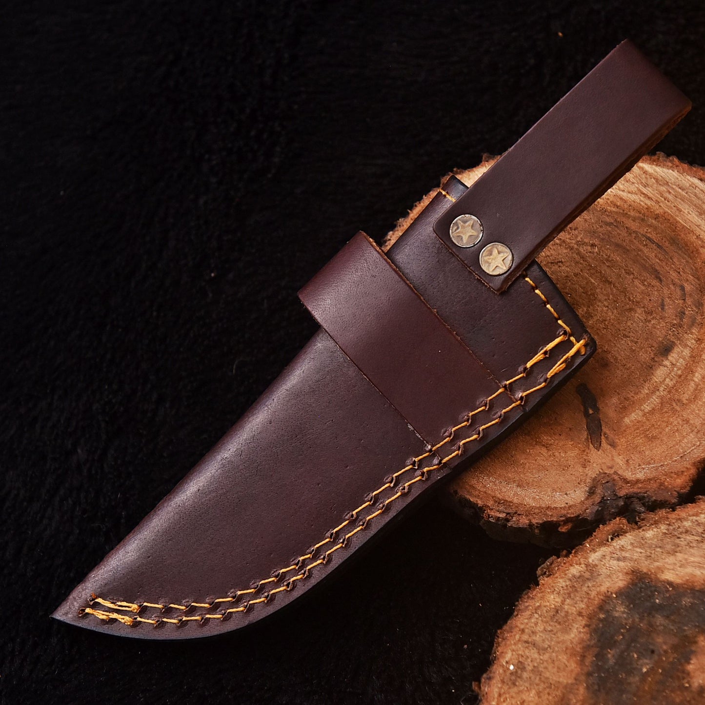 Outdoor Use Handmade Durable Top Grain Leather Fixed Blade Knife Sheath