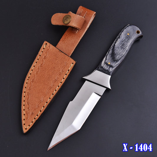 Handmade Skinner Knife Pakkawood Wood Handle 9" Full Tang Knife
