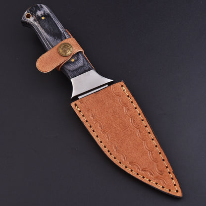 Handmade Skinner Knife Pakkawood Wood Handle 9" Full Tang Knife