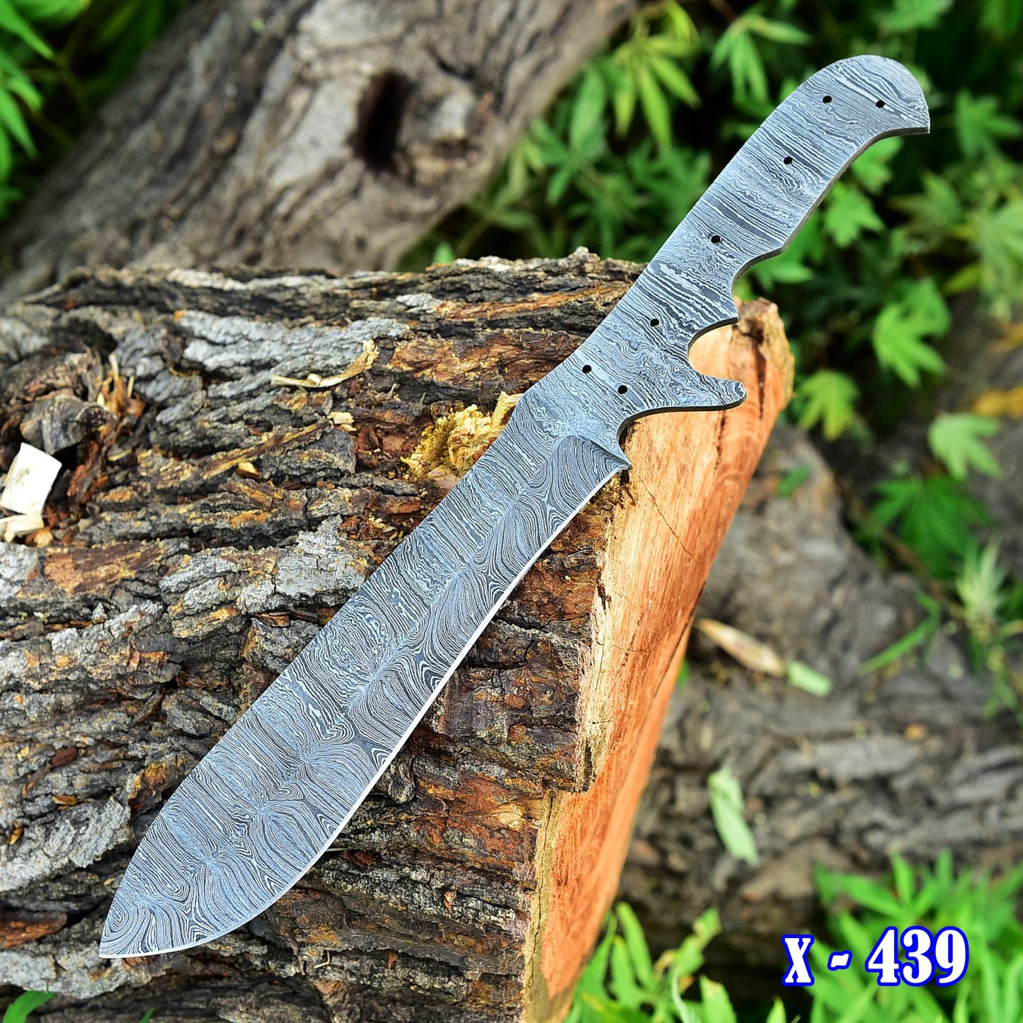 Custom Hand Forged Damascus Steel Chef Kitchen Knife Blank Blade Full Tang
