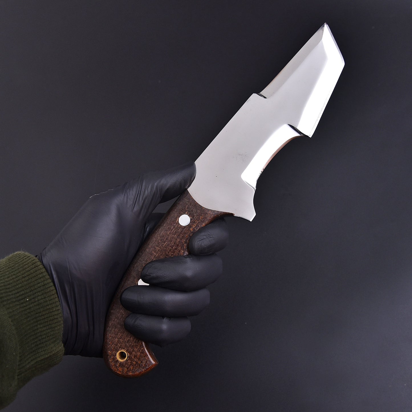 Hand Forged D2 Steel Hunting Tracker Fix Blade Knife Full Tang - Micarta Handle