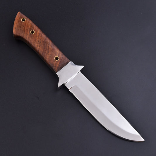 Hand Forged Full Tang Skinner Knife Wood Handle D2 Steel 10"inches With Sheath