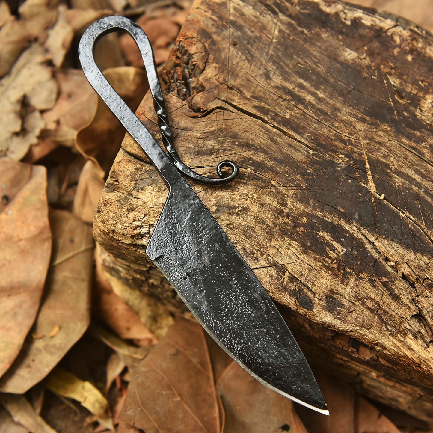 Artisan Outdoor Utility Knife  Traditional Hand Forged Kitchen Knife