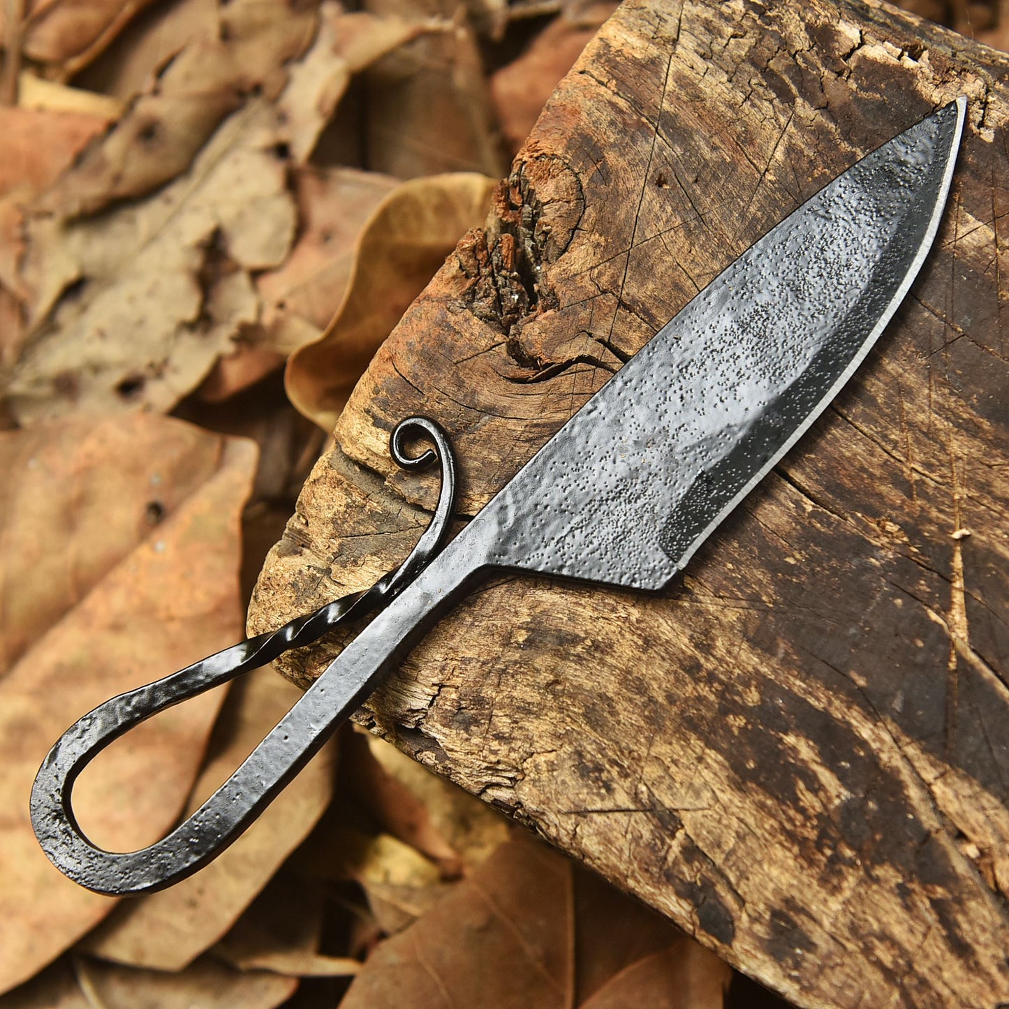 Artisan Outdoor Utility Knife  Traditional Hand Forged Kitchen Knife