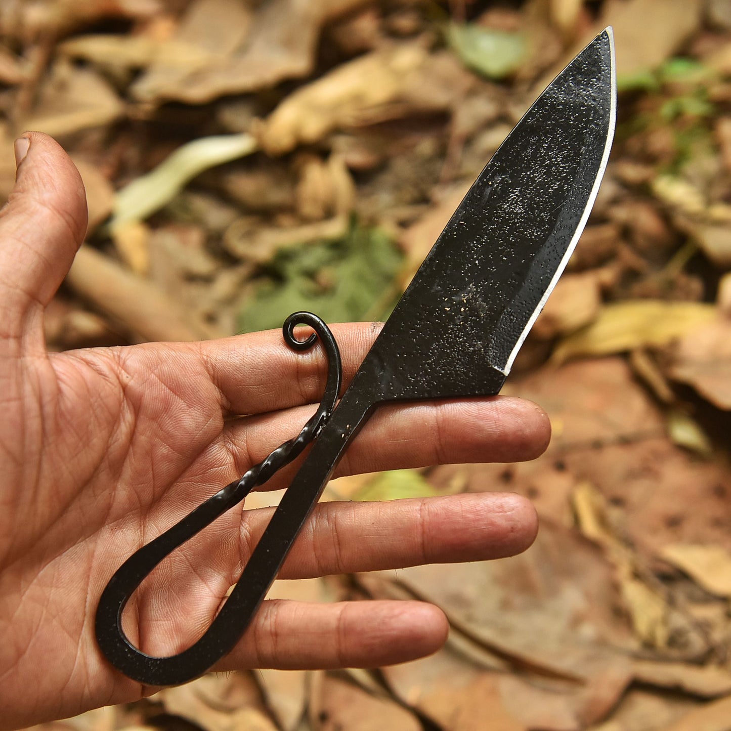 Artisan Outdoor Utility Knife  Traditional Hand Forged Kitchen Knife