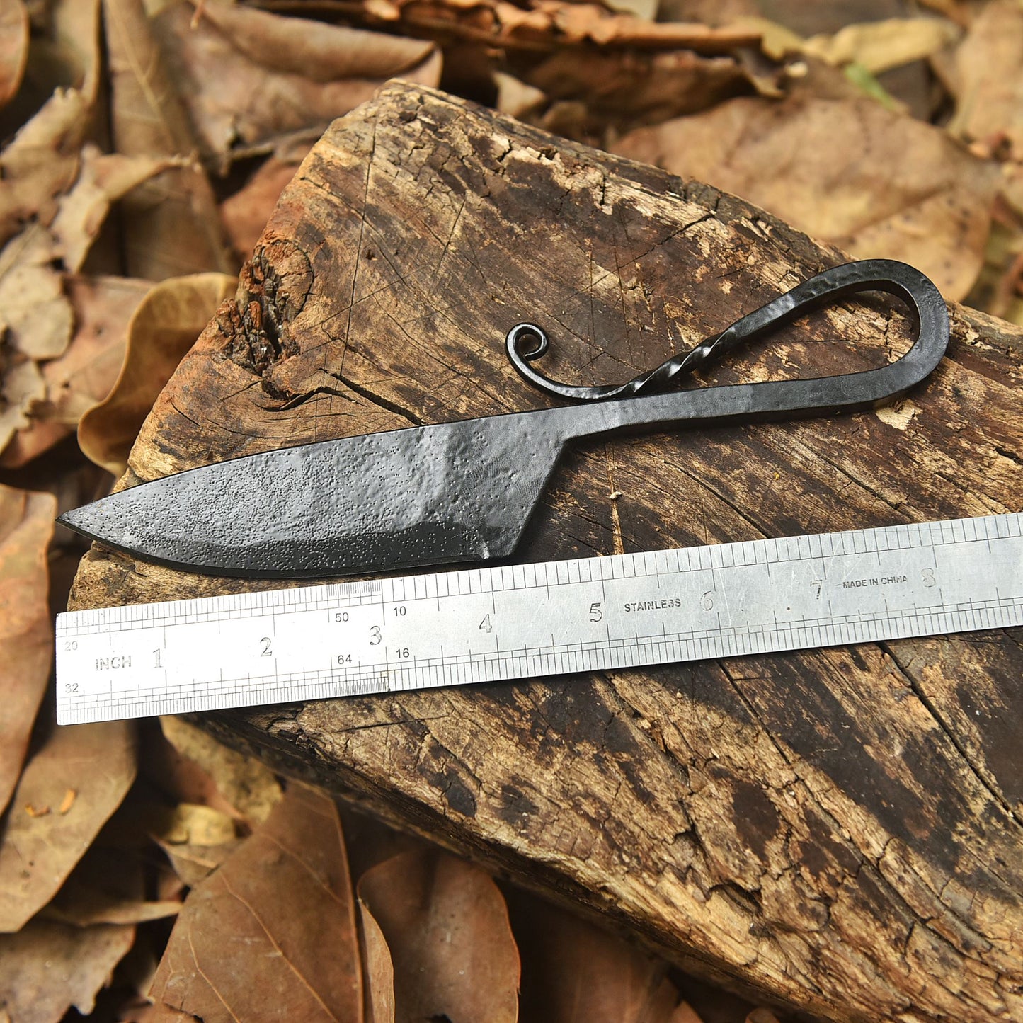Artisan Outdoor Utility Knife  Traditional Hand Forged Kitchen Knife