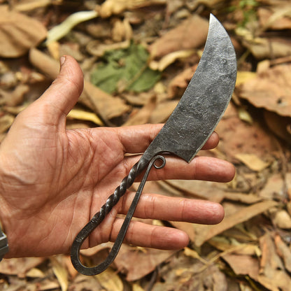 Handmade Blacksmith Knife Rustic KitchenB Outdoor Cooking Design Tool