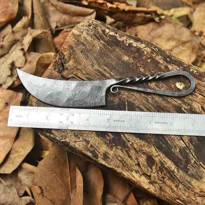 Handmade Blacksmith Knife Rustic KitchenB Outdoor Cooking Design Tool