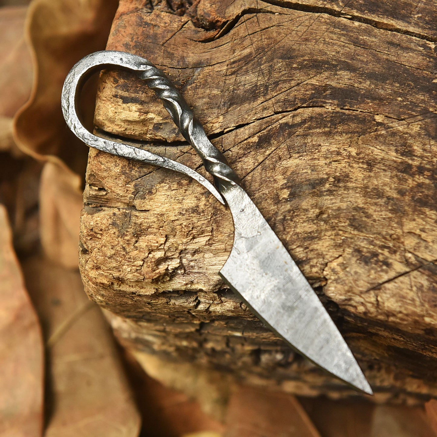 Handmade Traditional Blacksmith Mini Knife  Hand Forged Rustic Utility Design