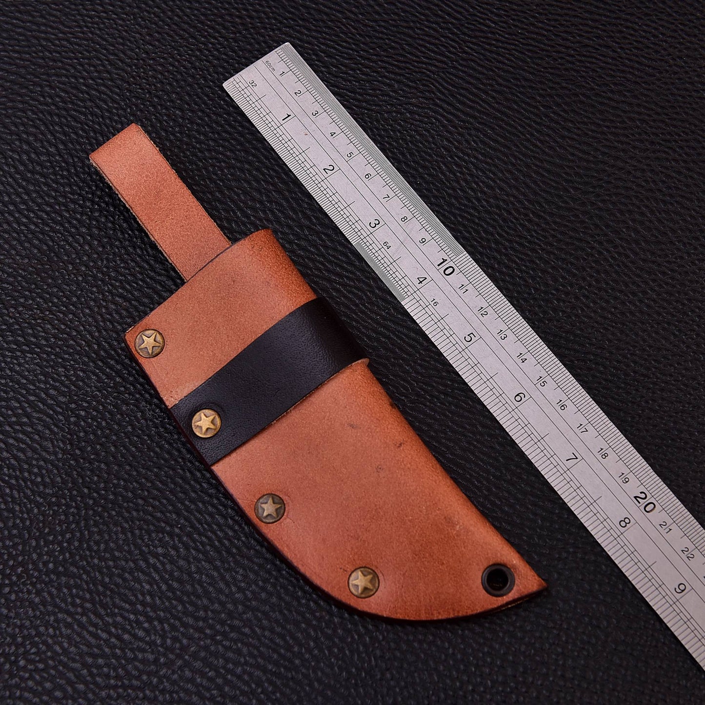 Premium Cowhide Leather Knife Sheath Belt Carry Fixed Blade Sheath