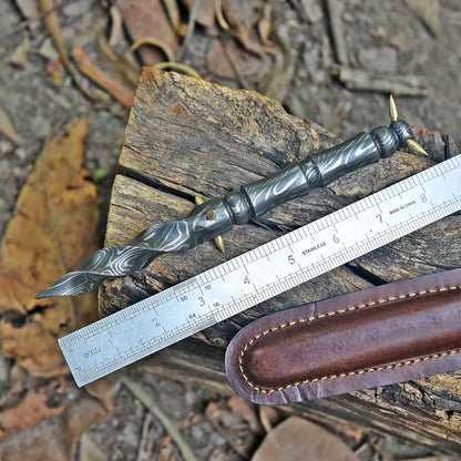 Handcrafted Collector’s Damascus Steel Twist Blade Dagger