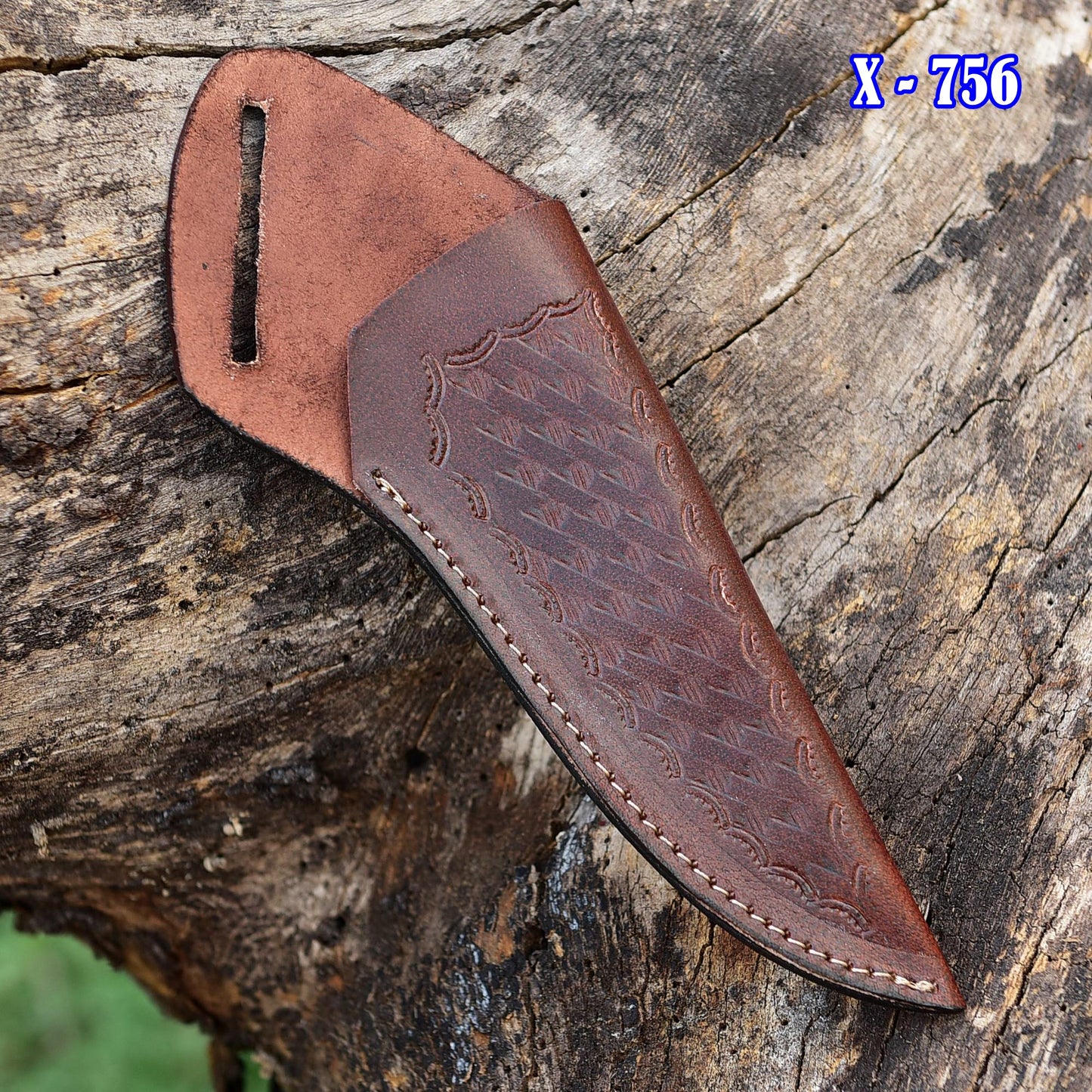 Outdoor Premium Handmade Full Grain Leather Fixed Blade Knife Sheath
