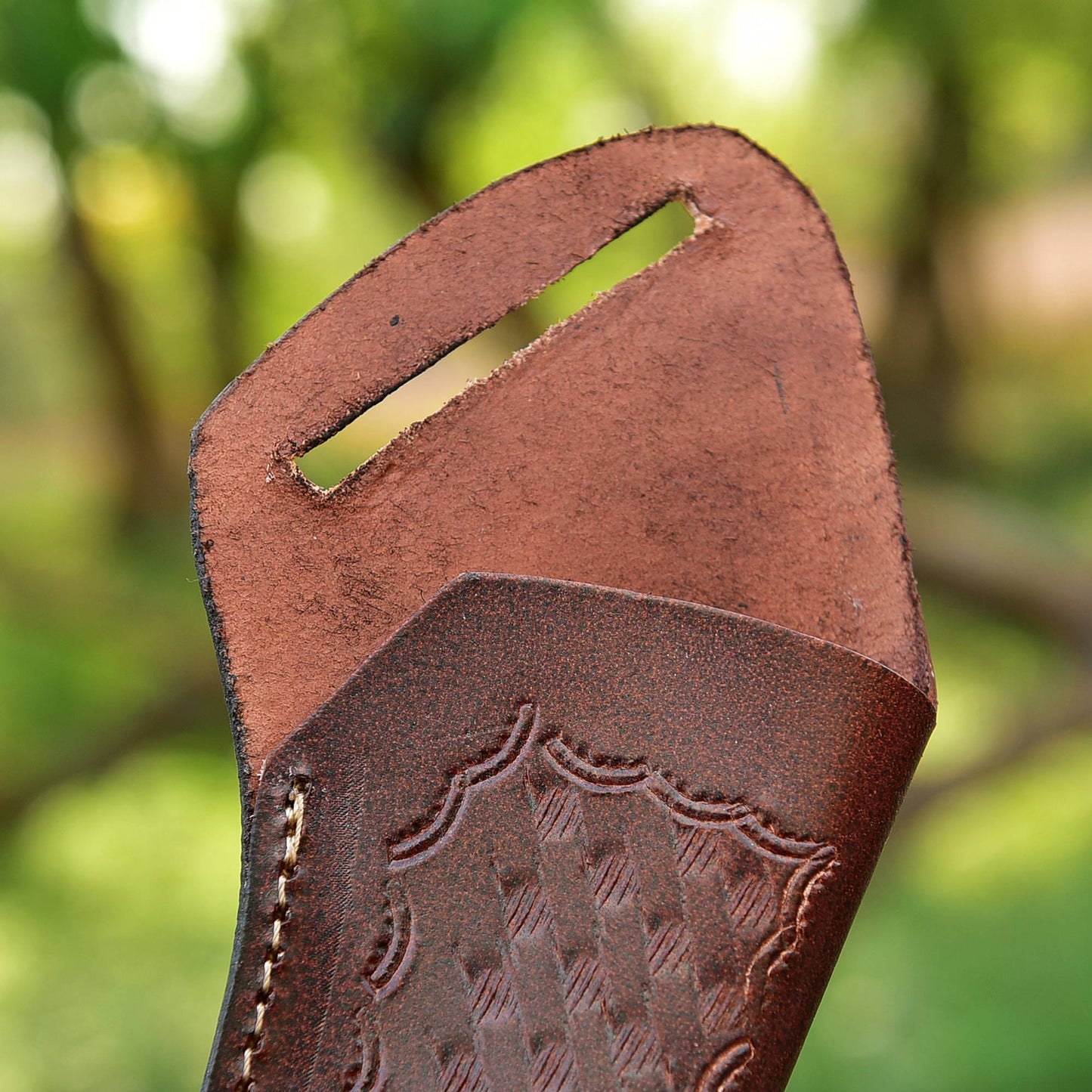 Outdoor Premium Handmade Full Grain Leather Fixed Blade Knife Sheath