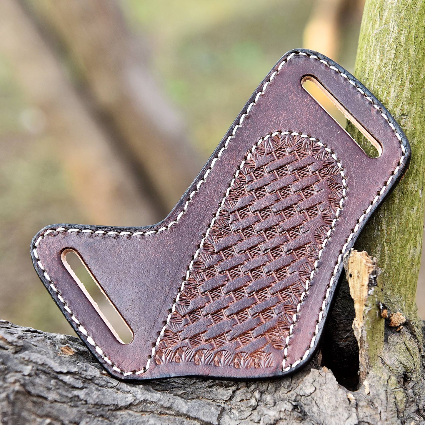 Heavy Duty Handmade Top Grain Leather Folding Knife Sheath