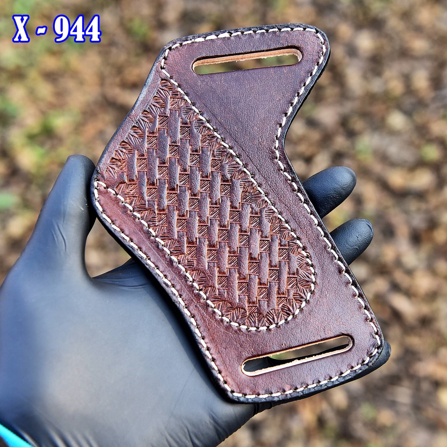 Heavy Duty Handmade Top Grain Leather Folding Knife Sheath