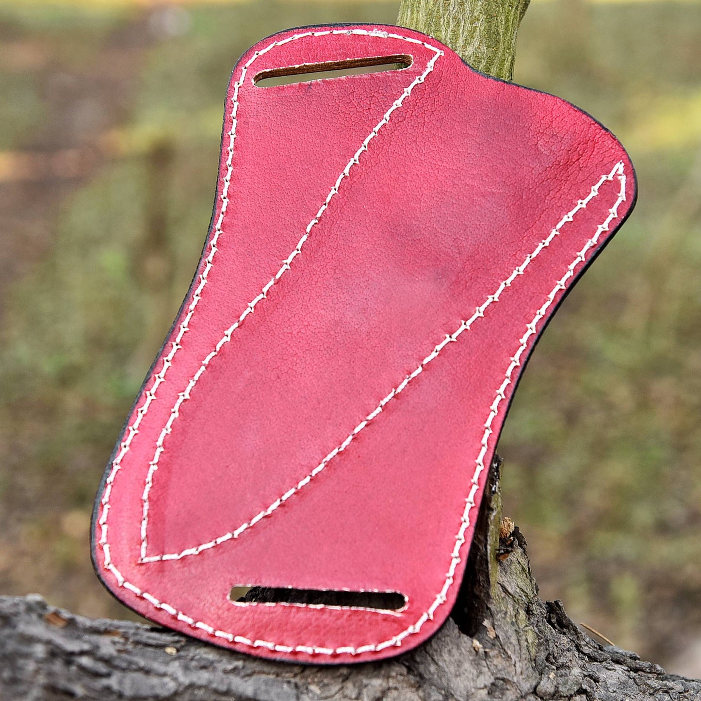 Custom Hand Stitched Top Grain Leather Fixed Blade Leather Sheath