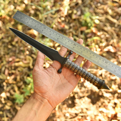 Elite Professional Outdoor Hiking Double Edge Dagger Knife Resin Handle