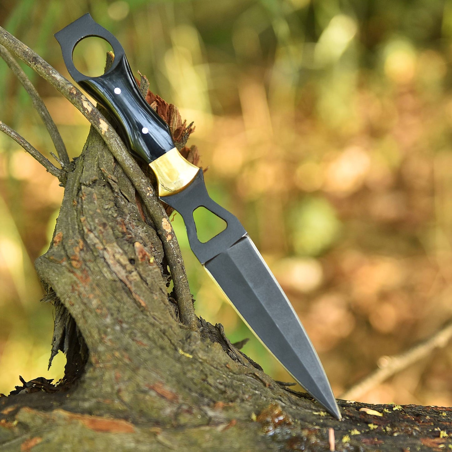 Premium Elite Handmade Outdoor Double Edge Powder Coat Blade Dagger