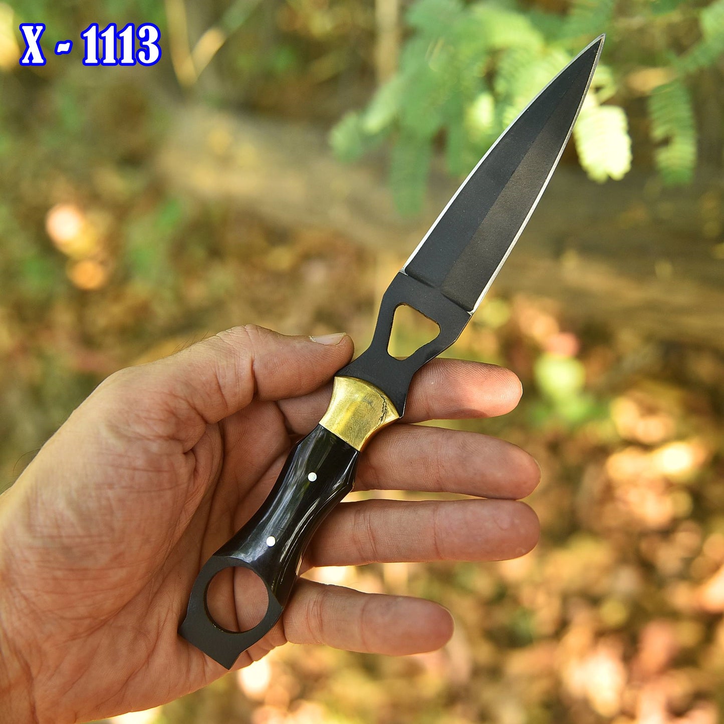 Premium Elite Handmade Outdoor Double Edge Powder Coat Blade Dagger