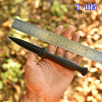 Outdoor Adventure Double Edge Carbon Steel Powder Coat Dagger Knife