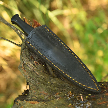 Outdoor Adventure Double Edge Carbon Steel Powder Coat Dagger Knife