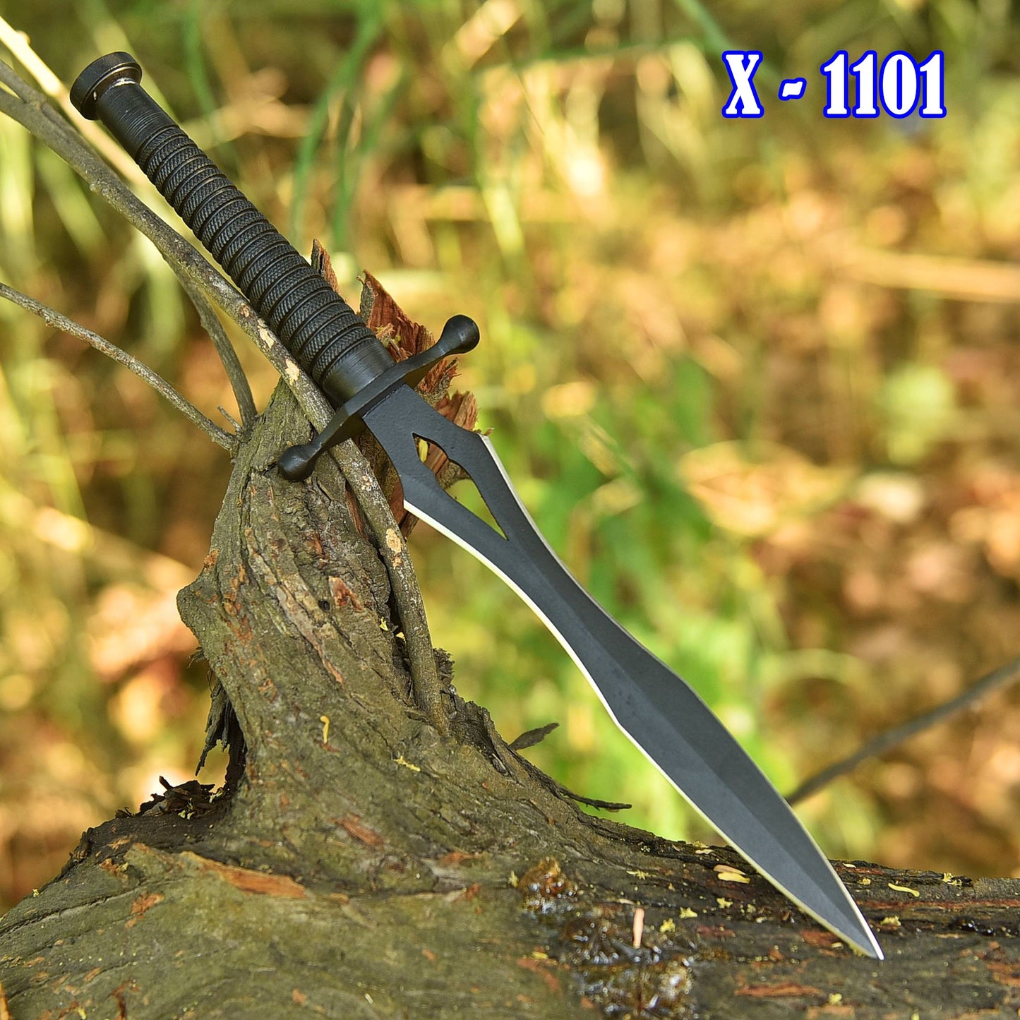 Handmade Double Edge Hunting Camping Full Tang Dagger Knife Steel Handle